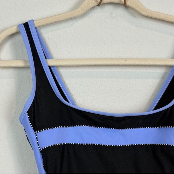 Miraclesuit Navy Lavender One Piece 10 - Picture 2 of 9